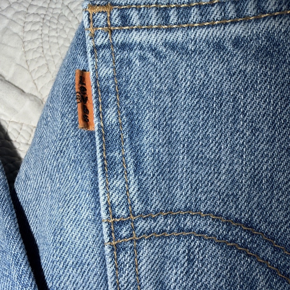 Levis 505 C Sz 26x26 ORANGE TAB Tag Vintage Style 80s Punk Straight Leg Distress - Picture 3 of 15